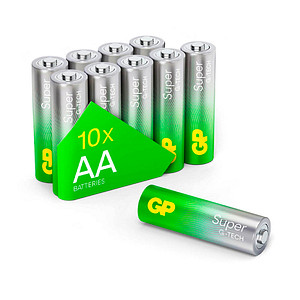 10 GP Batterien SUPER Mignon AA 1,5 V von GP