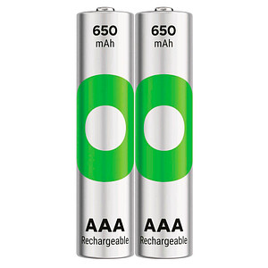 2 GP Akkus ReCyko+ Micro AAA 650 mAh von GP