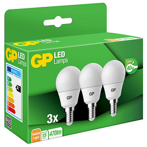 3 GP LED-Lampen Deco Mini Globe E14 4,9 W matt von GP