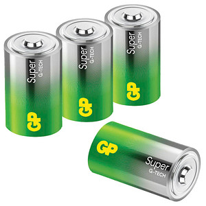 4 GP Batterien SUPER Mono D 1,5 V von GP