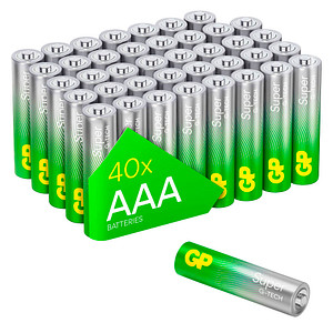 40 GP Batterien SUPER Micro AAA 1,5 V von GP