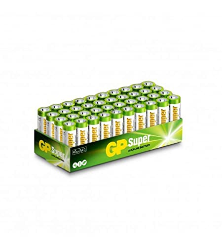 Batterien Super Alkaline Stilo AA (Packung mit 40 Stück) von GP