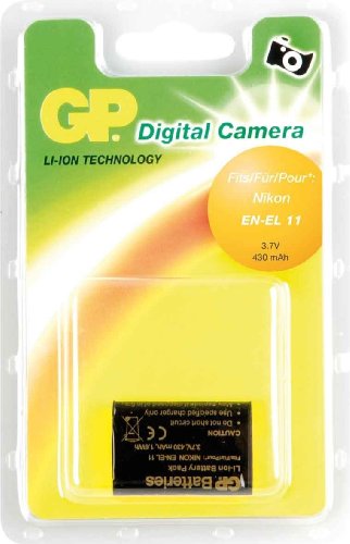 GP Akku für Nikon EN-EL11 / Pentax D-LI78 / Ricoh DB-L70 (Li-Ion, 3,7V, 430 mAh) von GP