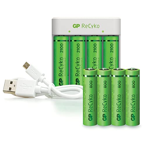 GP Akkus E411 ReCyko Rundzellen-Ladegerät NiMH Micro (AAA), Mignon (AA) von GP