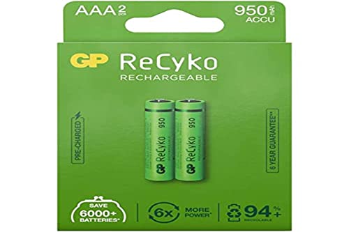 GP Batteries 187247 Blister 2 wiederaufladbare Batterien AAA Mini Stylus 950 mAh GP ReCyko von GP