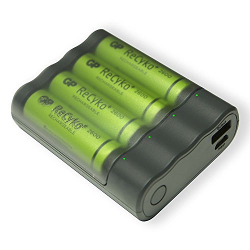 GP Battery VD202222 Ladegerät mit Batterien von GP