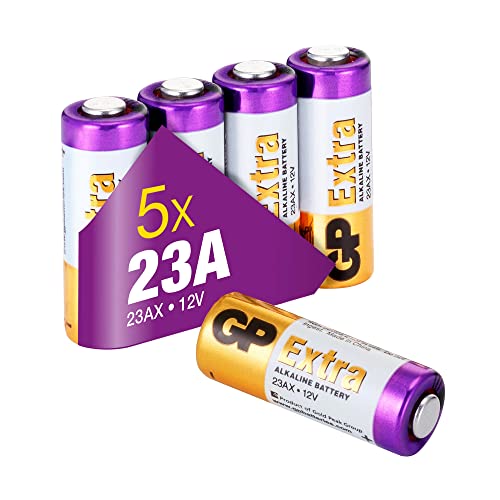 GP Extra Alkaline V23GA 12v Batterie | 5 Stück Batterie 23a 12v, quecksilber frei | P23GA / LRV08 Batterie für Fernbedienungen, Funktürglocken, Bluetooth-Headsets, Sicherheitssysteme etc. GP Extra Alkaline V23GA 12v Batterie | 5 Stück Batterie 23a 12v, quecksilber frei | P23GA / LRV08 Batterie für Fernbedienungen, Funktürglocken, Bluetooth-Headsets, Sicherheitssysteme etc. von GP