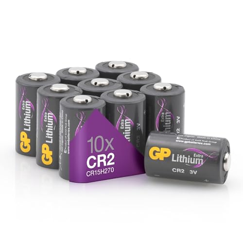 GP Extra CR2 Batterie 3 Volt Lithium | 10 Stück Batterie CR2 3V (CR15H270, DLCR2) für Smart Home, Digitalkameras, Rauchmelder, Taschenlampen, Laserpointer und vieles mehr von GP