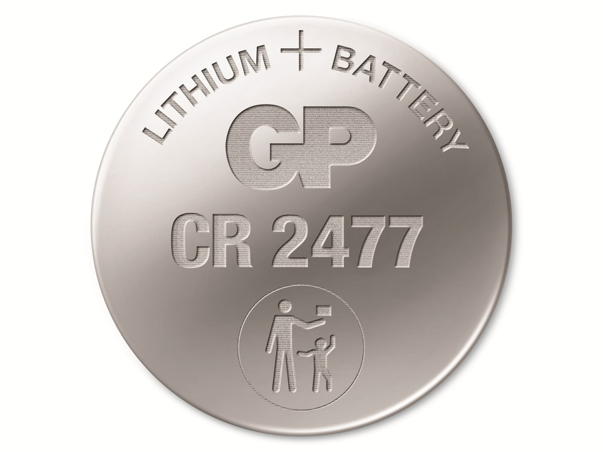 GP Lithium-Knopfzelle CR2477, 3V GP Lithium-Knopfzelle CR2477, 3V von GP