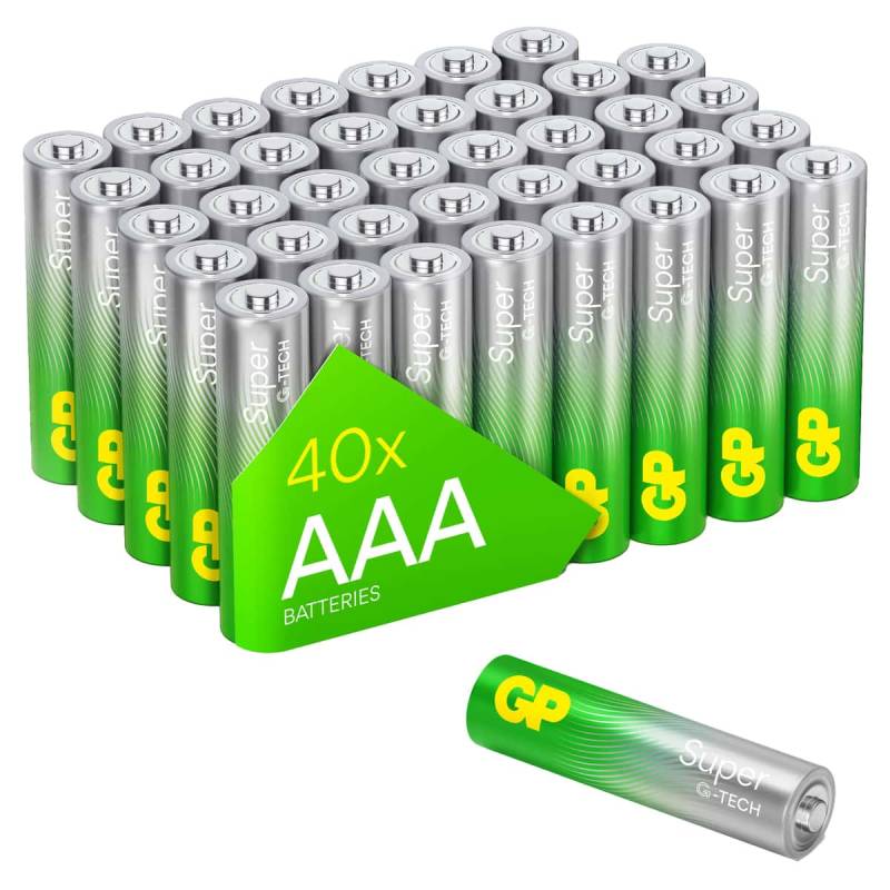 GP Micro-Batterie AAA SUPER Alkaline 40 Stück von GP