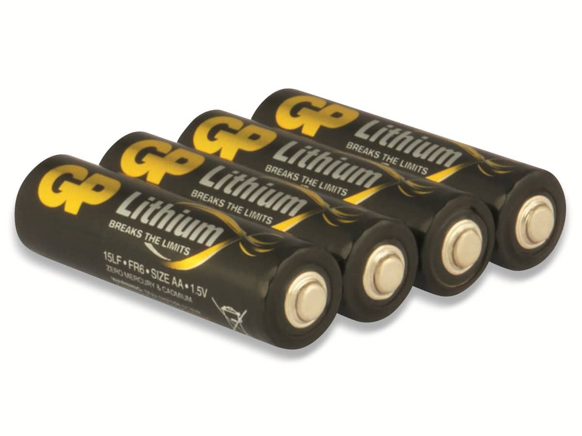 GP Mignon-Batterie EXCELLENT Lithium, 4 Stück von GP