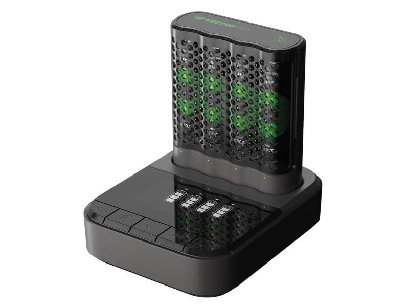 GP ReCyko P461/D461,USB-Ladegerät +Dockingstation in. 4AA NiMH Akkus 2.000 mAh von GP