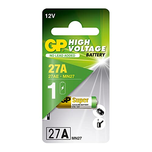 GP TONER Batteries GP27A Spezial-Batterie 27A Alkali-Mangan 12V 19 mAh, 10027AC1, 1Stück von GP