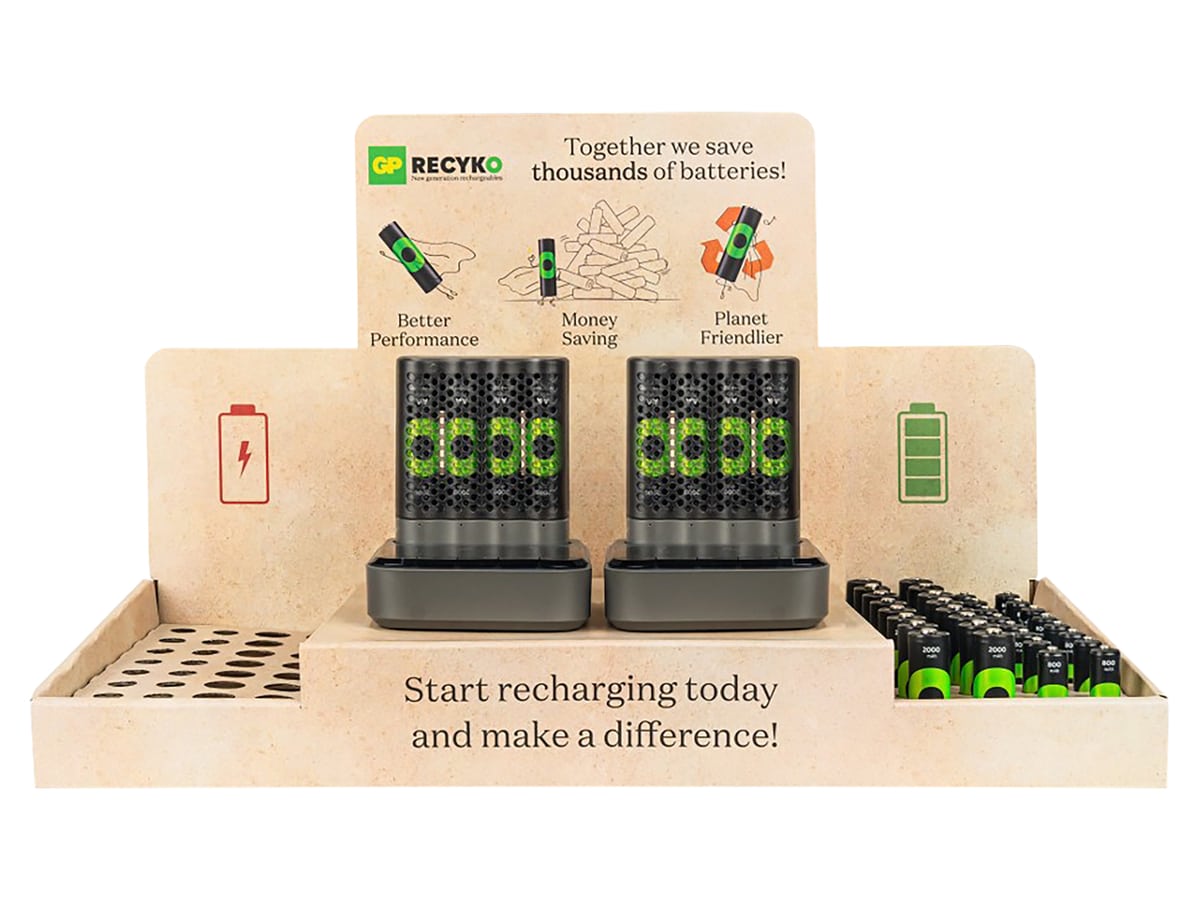 RECYKO PRO, MRO „Akku Management Display“, Display, Ladekabel, 2x Ladegerät, 40x Akkus RECYKO PRO, MRO „Akku Management Display“, Display, Ladekabel, 2x Ladegerät, 40x Akkus von GP