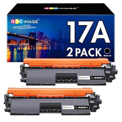 GPC IMAGE CF217A 17A Toner Kompatible für HP 17A Toner für HP Laserjet Pro MFP M130nw Toner für Laserjet Pro MFP M130fw Toner M102w M102a M130 M130a M130fn (Schwarz, 2er-Pack) von GPC IMAGE