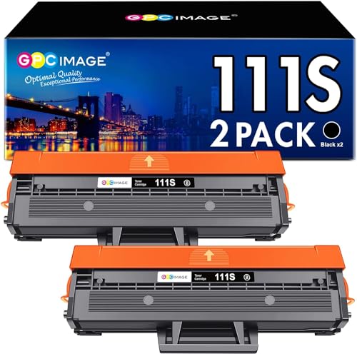 GPC IMAGE MLT-D111S Toner Kompatibel für Samsung D111S MLT-D111L Schwarz Druckerpatrone für Samsung Xpress M2070w Toner M2070 M2026W M2026 M2070FW M2020 M2022W M2022 M2070F (Schwarz, 2er-Pack) von GPC IMAGE