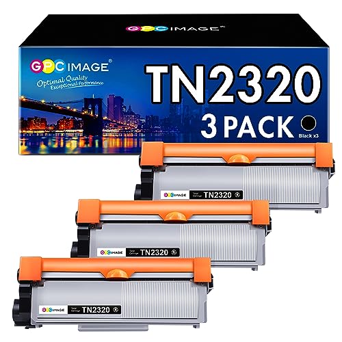 GPC IMAGE TN2320 Kompatibel für Brother TN2320 TN-2320 TN2310 TN-2310 Toner für MFC L2700DW L2700DN L2720DW L2740DW DCP-L2520DW L2540DN L2560DW HL-L2340DW L2360DN L2300D L2365DW (Schwarz, 3er-Pack) von GPC IMAGE