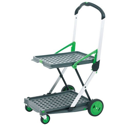 GPC Faltbarer Klappwagen mit Faltbox, Schwarz, Gummiräder, 20 kg (oben), 40 kg (unten), 2 Räder, Clever Trolley GPC Faltbarer Klappwagen mit Faltbox, Schwarz, Gummiräder, 20 kg (oben), 40 kg (unten), 2 Räder, Clever Trolley von GPC
