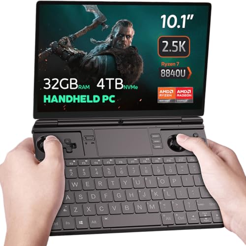 GPD Win MAX 2 2024 ist EIN Gaming-Notebook mit AMD Ryzen 7 8840U, Radeon 780M GPU, 32 GB RAM, 4 TB SSD, OcuLink, 10,1-Zoll-IPS-Display, Gaming-Controller, Tastatur und Touchpad. GPD Win MAX 2 2024 ist EIN Gaming-Notebook mit AMD Ryzen 7 8840U, Radeon 780M GPU, 32 GB RAM, 4 TB SSD, OcuLink, 10,1-Zoll-IPS-Display, Gaming-Controller, Tastatur und Touchpad. von GPD