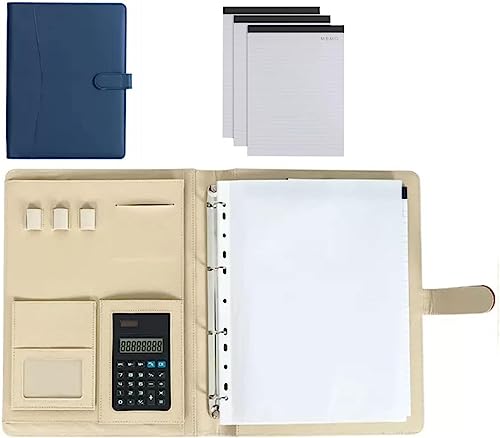 GPDKMNJR, A4-Notizbuch-Organizer for Vorstellungsgespräche, Lebensläufe und Konferenzen.(Blue) von GPDKMNJR