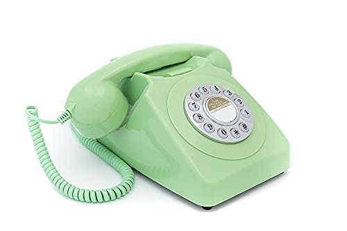 GPO 746PUSHGREEN - Nostalgie Telefon im 70er Jahre Design, Grün von GPO
