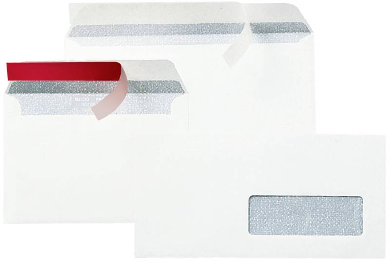 GPV Briefumschläge, B6R, 120 x 176 mm, weiß, mit Fenster von GPV