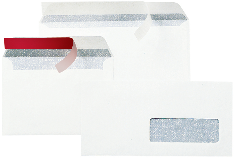 GPV Briefumschläge, B6R, 120 x 176 mm, weiß, ohne Fenster von GPV