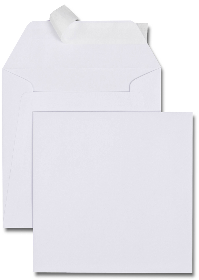 GPV Briefumschläge 150 x 150 mm, weiß, ohne Fenster von GPV