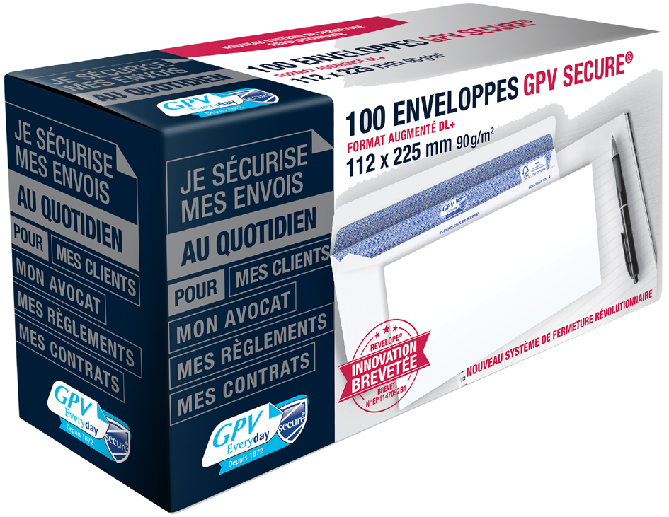 GPV Briefumschläge SECURE, 162 x 229 mm, ohne Fenster von GPV