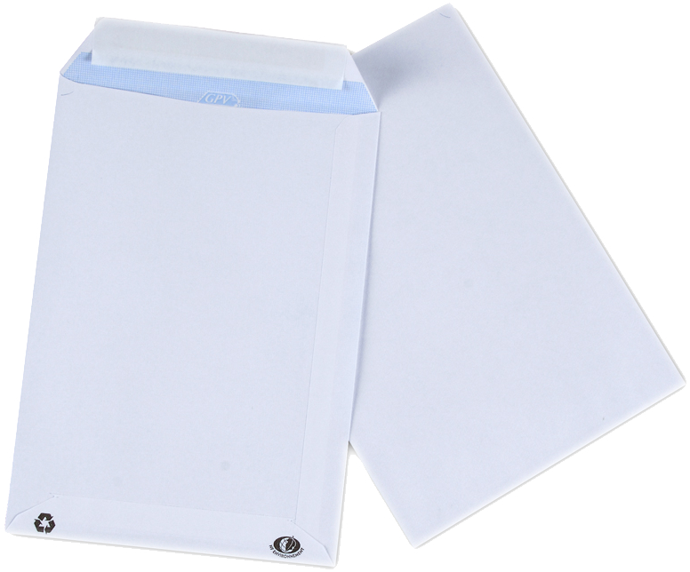 GPV Versandtaschen, C4, 229 x 324 mm, weiß, ohne Fenster von GPV
