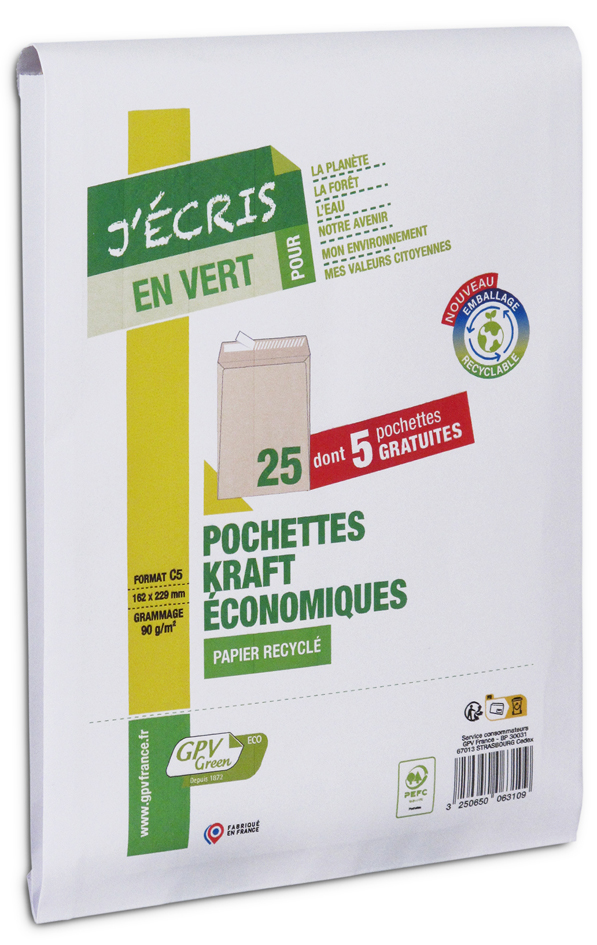 GPV Versandtaschen Green ECO, C4, 229 x 324 mm, braun GPV Versandtaschen Green ECO, C4, 229 x 324 mm, braun von GPV