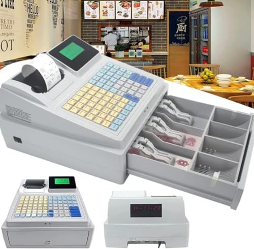 Elektronische Registrierkasse, 81-Tasten-registrierkasse Für Kleine Unternehmen, 8 Digitale Led-handelskasse Mit Schublade, Für Kleine Unternehmen/einzelhandel/Restaurants Elektronische Registrierkasse, 81-Tasten-registrierkasse Für Kleine Unternehmen, 8 Digitale Led-handelskasse Mit Schublade, Für Kleine Unternehmen/einzelhandel/Restaurants von GQQDDD