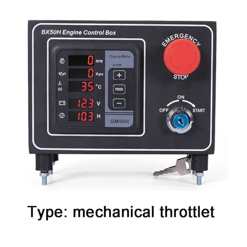 GM50H Multifunktions-Generator-Controller Motor Digitalzähler Dieselgenerator Schaltkasten Schrank BX50H(Mechanical throttle) von GQSSEFQCH