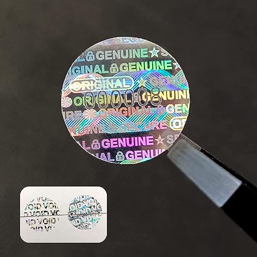 180 Stück Hologramm Runder Aufkleber manipulationssicher authentische Dichtung (20 mm, GQYHLABO) von GQYHLABO
