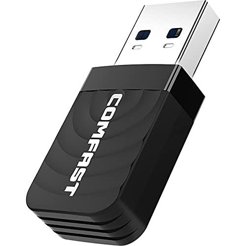 GRACEZING WLAN-Adapter, USB, kabellos, Dongle AC, 650 – 1300 Mbps, WiFi-Adapter, USB, 2,4 G, 5,8 GHz, Netzwerkkartenantenne, WLAN, LAN-Empfänger, PC, unterstützt Windows XP/7/8/8.1/10 Mac 10,9 – 10,14 von GRACEZING