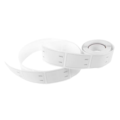 GRADENEVE 1 Rolle Lebensmitteletikettenaufkleber, Lebensmitteletiketten Für Kühlschrankbehälter, Kühlschrankaufkleber, Lebensmitteletikettenaufkleber, Gefrierschrank von GRADENEVE