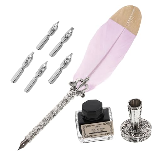 GRADENEVE 1 Set Stifteset Praktischer Dip Pen Füllfederhalter Mit Tinte Büro Federkiel Kalligraphie Übungsstift Geburtstagsgeschenk Kalligraphie Federkiel Füllfederhalter Set Tragbarer GRADENEVE 1 Set Stifteset Praktischer Dip Pen Füllfederhalter Mit Tinte Büro Federkiel Kalligraphie Übungsstift Geburtstagsgeschenk Kalligraphie Federkiel Füllfederhalter Set Tragbarer von GRADENEVE