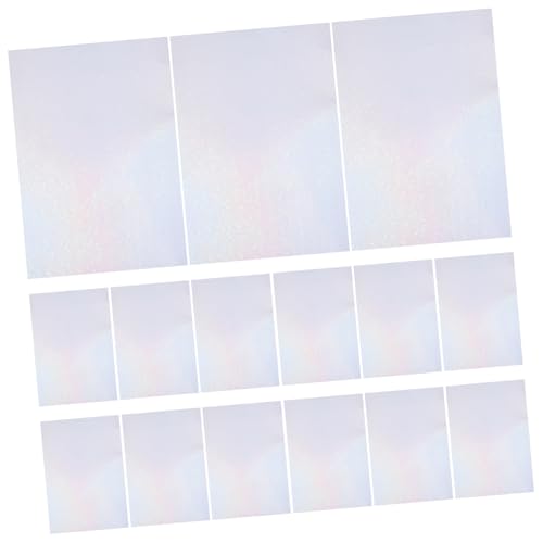 GRADENEVE 10 Blatt Holografisches Klebeaufkleberpapier, Selbstklebender Holografischer Film, Bedruckbarer Klebeaufkleber, Holografisches Aufkleberpapier, Fotoalbumfilm, DIY Holografischer von GRADENEVE