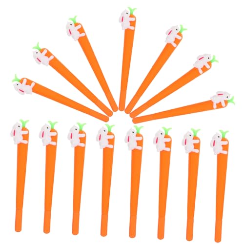 GRADENEVE 15 Stück Cartoon Stifte, Kaninchenmuster, Gel Tintenstifte, Karotten Tintenstifte, Entzückender Stift, Cartoon Zubehör, Karottenform, Tintenstift, Cartoon Tier Stift, Kawaii GRADENEVE 15 Stück Cartoon Stifte, Kaninchenmuster, Gel Tintenstifte, Karotten Tintenstifte, Entzückender Stift, Cartoon Zubehör, Karottenform, Tintenstift, Cartoon Tier Stift, Kawaii von GRADENEVE