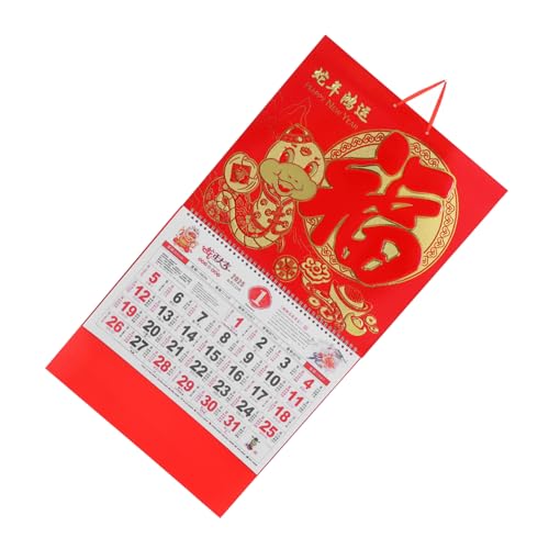 GRADENEVE 2025 Jahr Der Schlange Kalender Home Hanging Calendar Chinesischer Neujahrskalender Filigraner Wandkalender Hängender Kalender Chinesischer Stil Kalender Tradition Chinesischer von GRADENEVE