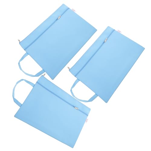 GRADENEVE 3 Stück Aktentaschen Für Bürobedarf Mit Reißverschluss, Durchsichtige Papiertaschen, Reißverschlusstaschen, Kleine Beutel Mit Reißverschluss, Kleine Beutel Mit Reißverschluss, von GRADENEVE