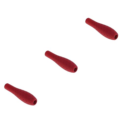 GRADENEVE 3st Stiftabdeckung Aus Silikon Griffe Stylus-stiftetui Stift-schutzhülle Eingabestift Für Touchscreen Tablette Schutzhülle Stift Eingabestift Für Tablet Handschrift Stifthülle Rot von GRADENEVE