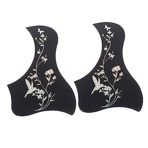 GRADENEVE 40/41 Zoll Gitarren-Schlagbrett-Aufkleber silbernes Vogel- und Schmetterlingsmuster einfach aufklebbar schützt Ihre Gitarre GRADENEVE 40/41 Zoll Gitarren-Schlagbrett-Aufkleber silbernes Vogel- und Schmetterlingsmuster einfach aufklebbar schützt Ihre Gitarre von GRADENEVE