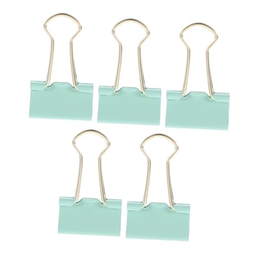 GRADENEVE 5 Stück Elliot Ordner, Große Binder Clips, Kleine Aktenklammern, Binder Papierklammern, Bürobedarf, Einfache Büroklammern, Dokumentklammern, Dekorative Binder Clips, von GRADENEVE