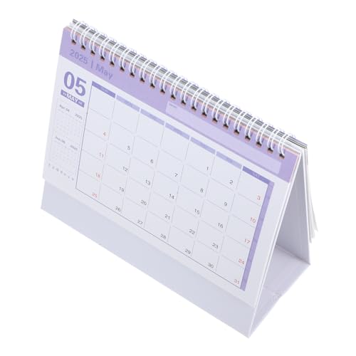 GRADENEVE Englische Version Tischkalender Büro Monatskalender Wohnaccessoire Notiz Standkalender Tisch Monatskalender Tisch Tischkalender Kleiner Kalender Notizkalender Kalender von GRADENEVE