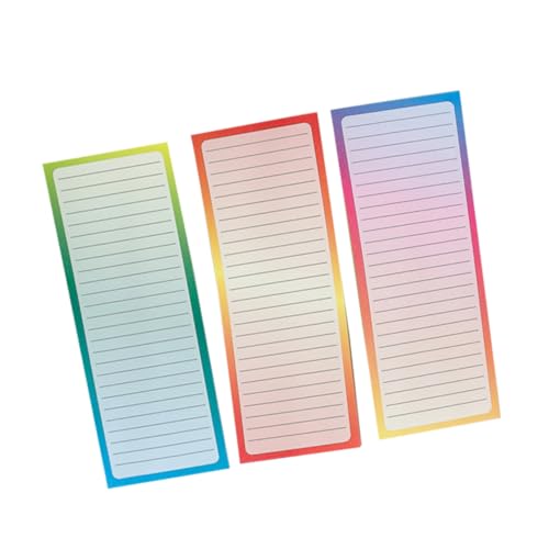 GRADENEVE Notizblock Magnethaft 3er-Set Büro-Notizblöcke für den Kühlschrank 50 Blatt GRADENEVE Notizblock Magnethaft 3er-Set Büro-Notizblöcke für den Kühlschrank 50 Blatt von GRADENEVE