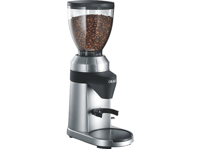 GRAEF CM 800 Kaffeemühle Silber 128 Watt, Edelstahl-Kegelmahlwerk von GRAEF