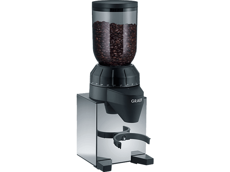 GRAEF CM 820 Kaffeemühle Hochglanz-Edelstahl 128 Watt, Edelstahl-Kegelmahlwerk von GRAEF