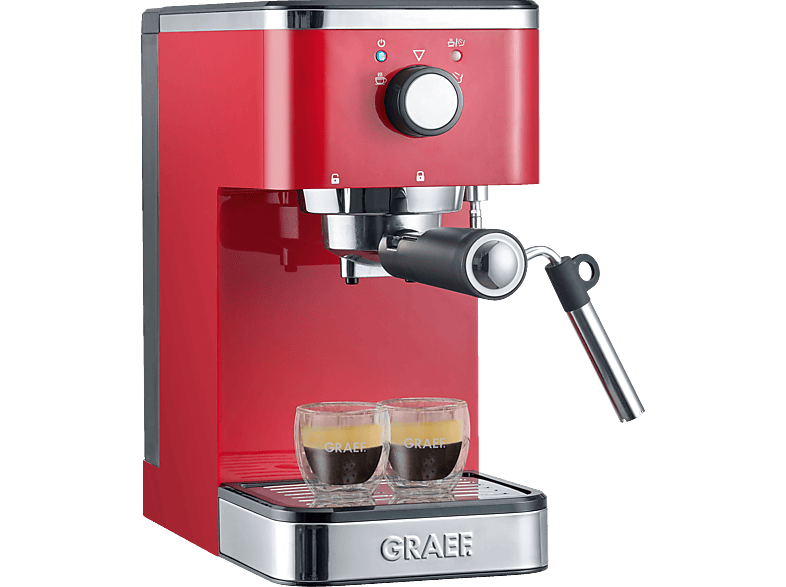GRAEF ES 403 Salita Siebträger-Espressomaschine Rot von GRAEF