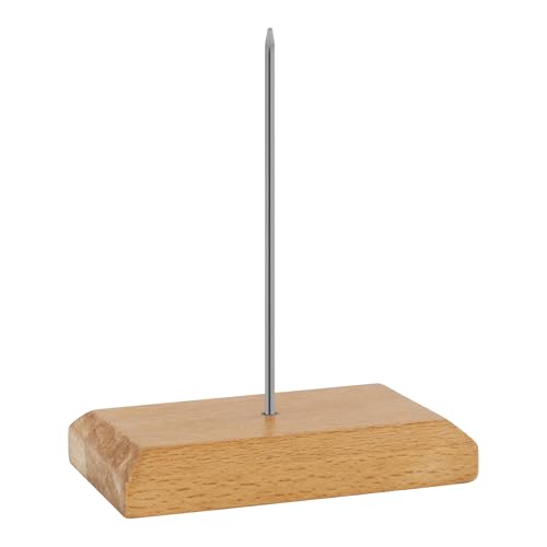 GRÄWE Zettelspießer Memo Halter Spike Papier Spike, Notizspikes, Zettelhalter Bon Aufspießer für Rechnung Zettel Note Papier Beleg, Kassenzettel aufbewahrung, Bürobedarf, abschraubbarer Dorn von GRÄWE